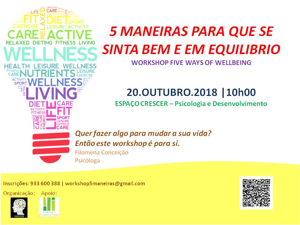 5 Maneiras Para Que Se Sinta Bem e Em Equilíbrio – Workshop 20.Out|&nbsp;10h00