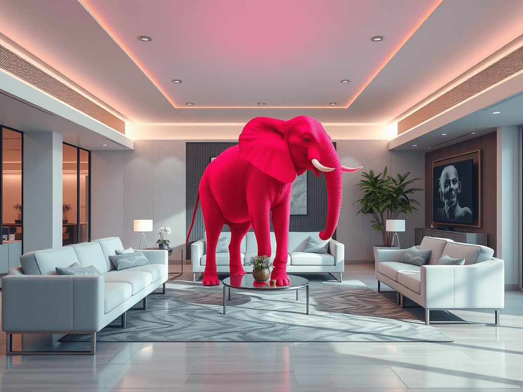 Como Lidar com o Elefante Rosa na Sala